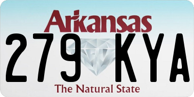 AR license plate 279KYA