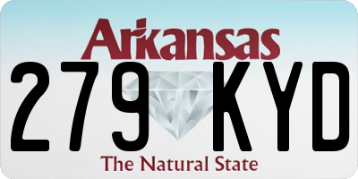 AR license plate 279KYD