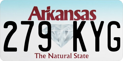 AR license plate 279KYG