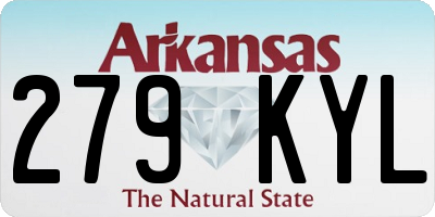 AR license plate 279KYL