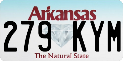AR license plate 279KYM