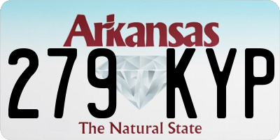 AR license plate 279KYP