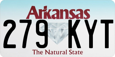 AR license plate 279KYT