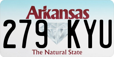 AR license plate 279KYU