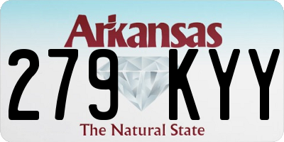 AR license plate 279KYY