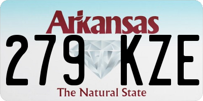 AR license plate 279KZE