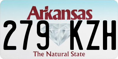 AR license plate 279KZH