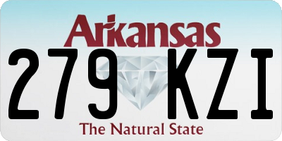 AR license plate 279KZI