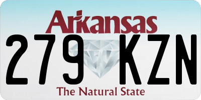 AR license plate 279KZN