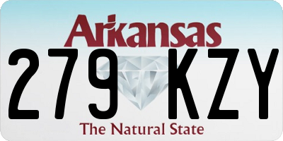AR license plate 279KZY