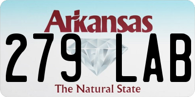 AR license plate 279LAB