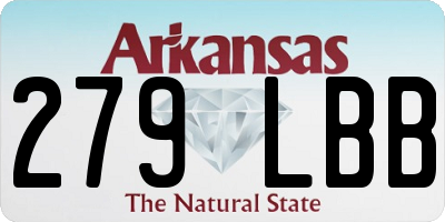 AR license plate 279LBB
