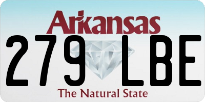 AR license plate 279LBE