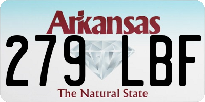 AR license plate 279LBF
