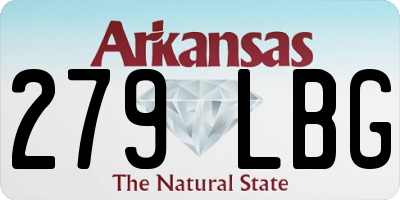 AR license plate 279LBG