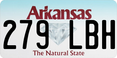 AR license plate 279LBH