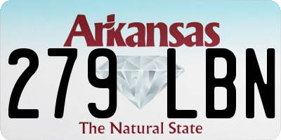 AR license plate 279LBN