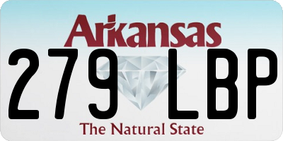 AR license plate 279LBP