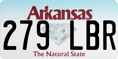 AR license plate 279LBR