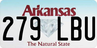 AR license plate 279LBU