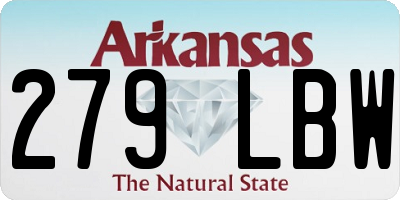AR license plate 279LBW