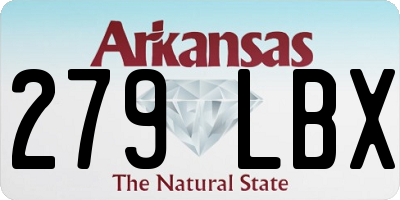 AR license plate 279LBX