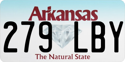 AR license plate 279LBY