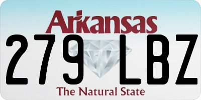 AR license plate 279LBZ
