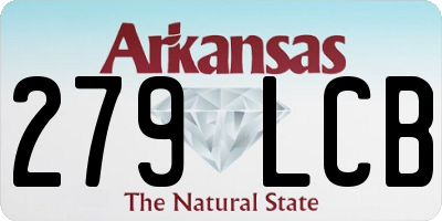 AR license plate 279LCB