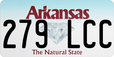 AR license plate 279LCC