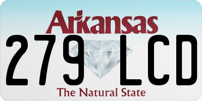 AR license plate 279LCD