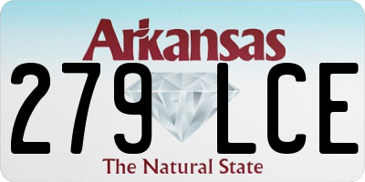 AR license plate 279LCE