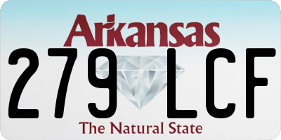 AR license plate 279LCF