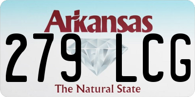 AR license plate 279LCG