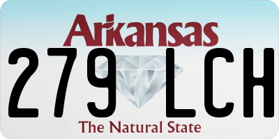 AR license plate 279LCH