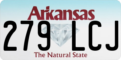 AR license plate 279LCJ