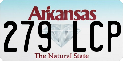 AR license plate 279LCP