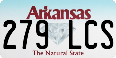 AR license plate 279LCS