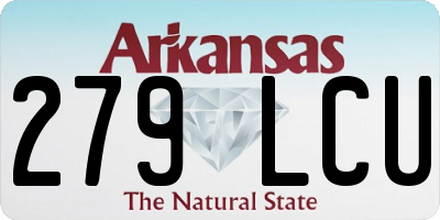 AR license plate 279LCU