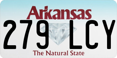 AR license plate 279LCY