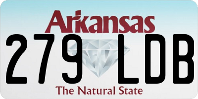 AR license plate 279LDB