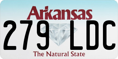 AR license plate 279LDC