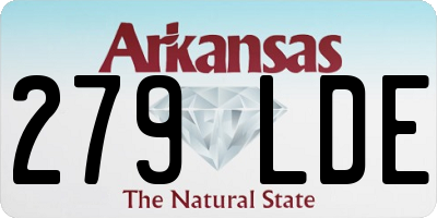 AR license plate 279LDE