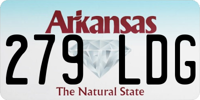 AR license plate 279LDG
