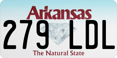 AR license plate 279LDL