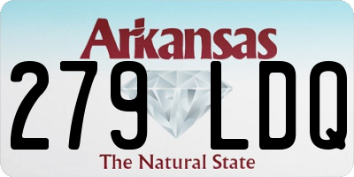 AR license plate 279LDQ