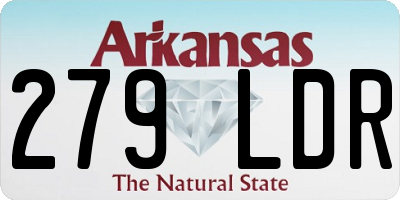 AR license plate 279LDR