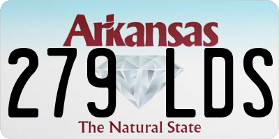 AR license plate 279LDS