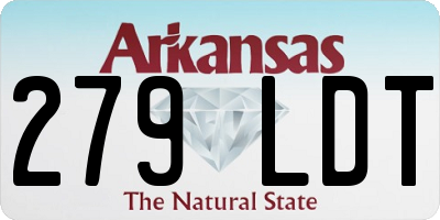 AR license plate 279LDT