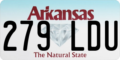 AR license plate 279LDU